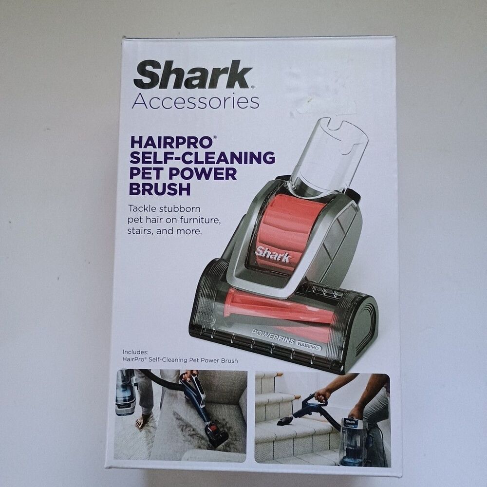 Shark HairPro Self-Cleaning Pet Power Brush Vacuum Cleaner Attachment New NIP
